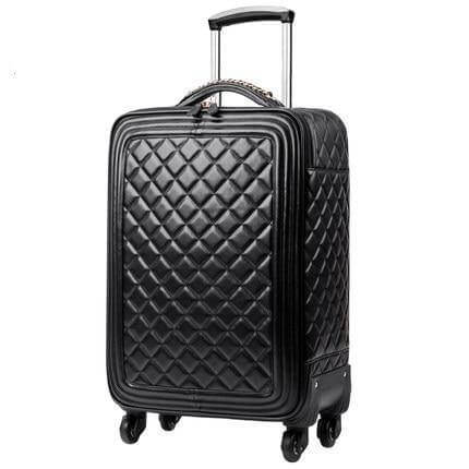 High Capacity Luxury Retro PU Leather Suitcases - MaviGadget