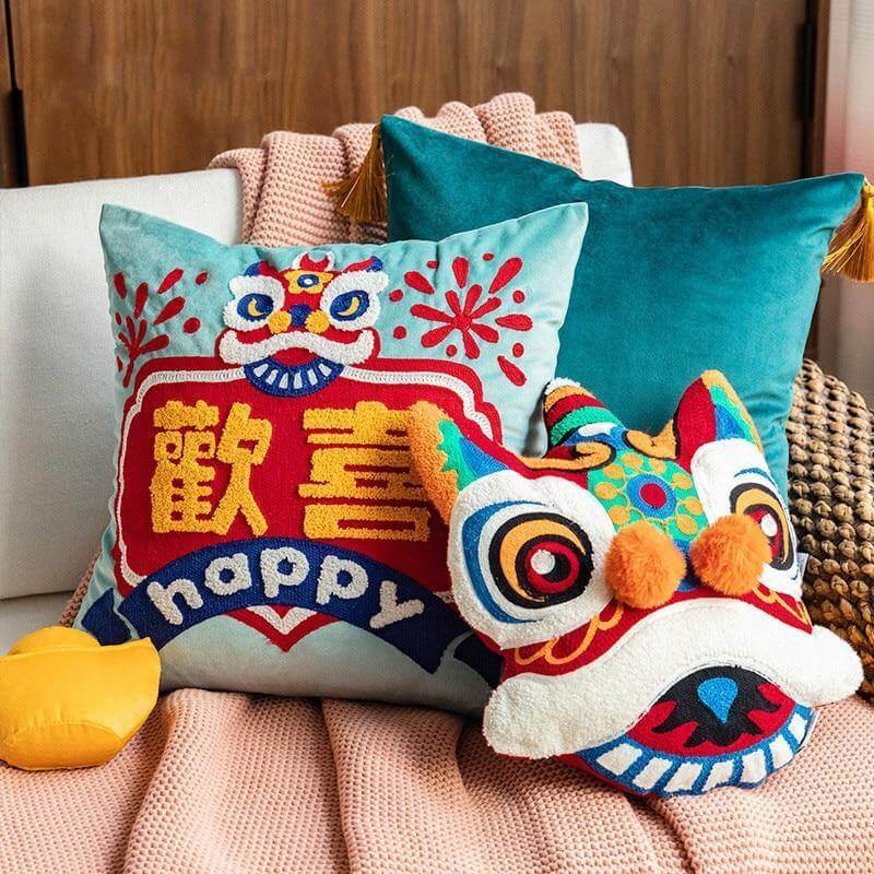 Chinese Traditional Dragon Pillow Covers - MaviGadget