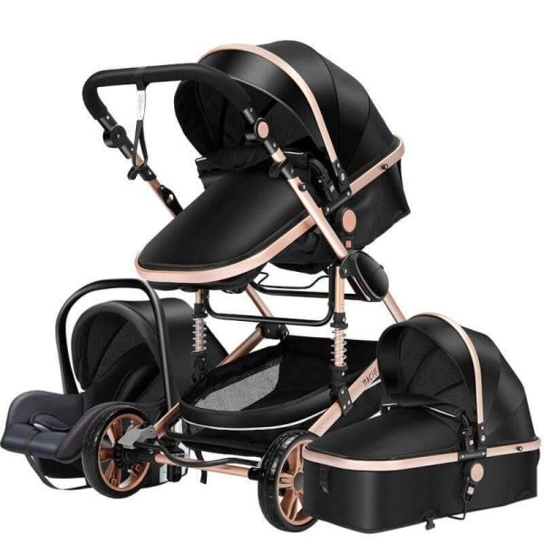 3 in 1 High-Landscape Bidirectional Portable Foldable Baby Stroller - MaviGadget