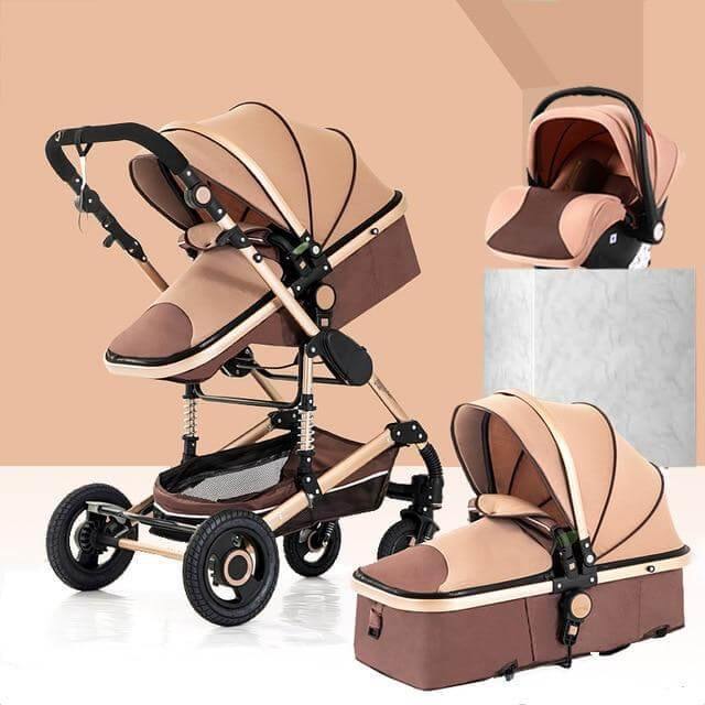 3 in 1 High-Landscape Bidirectional Portable Foldable Baby Stroller - MaviGadget