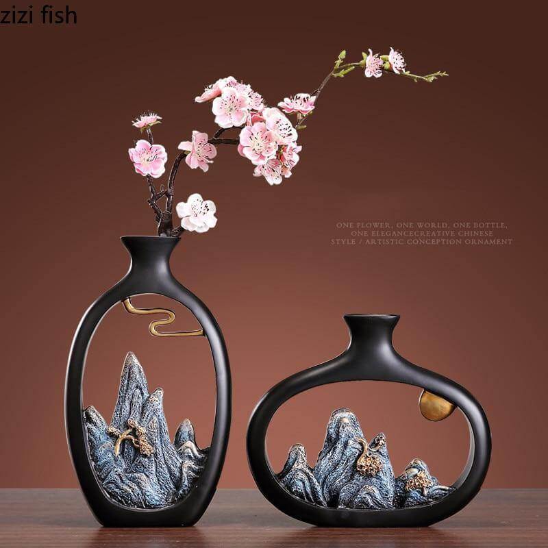Decorative Chinese Zen Feng Shui Small Vase - MaviGadget