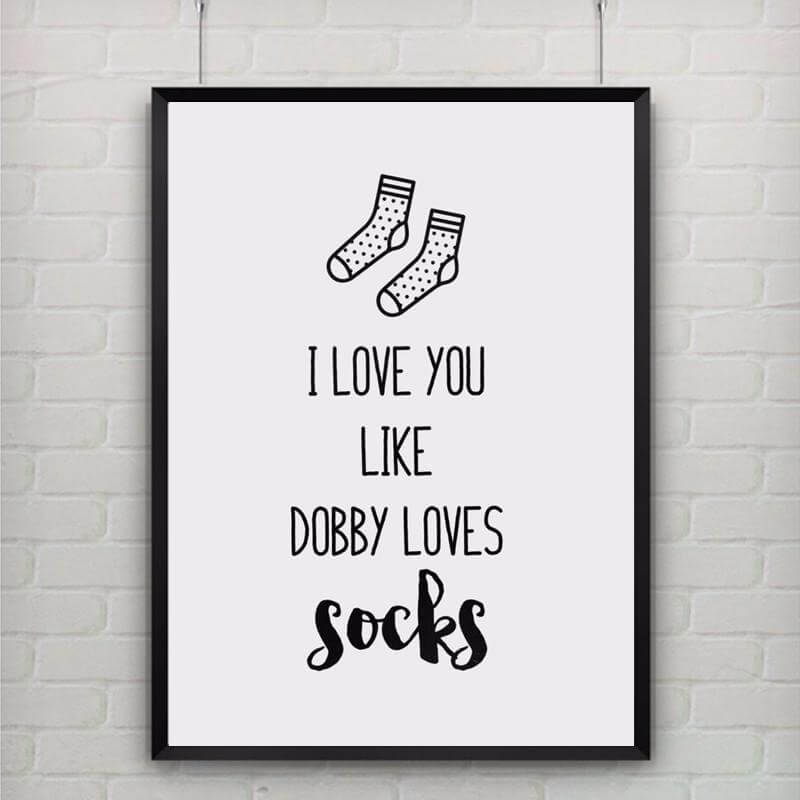 Dobby Cute Quotes Poster - MaviGadget