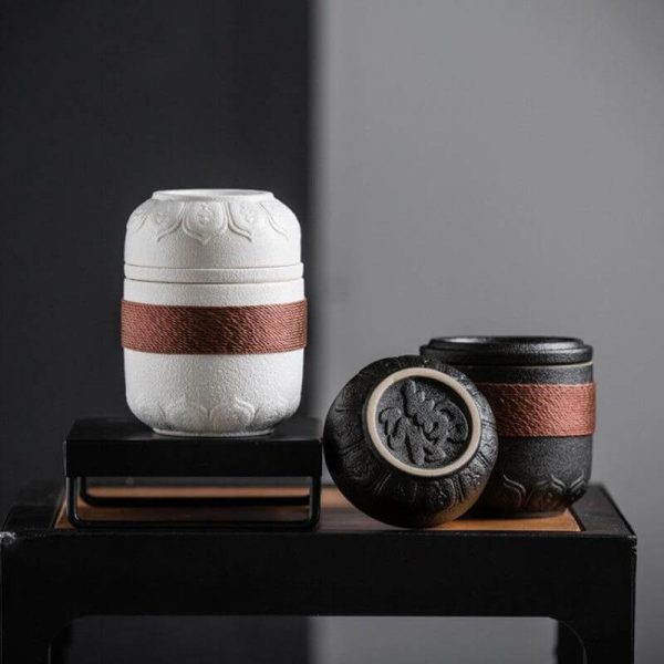 Portable Chinese Kung Fu Ceramic Tea Mug - MaviGadget