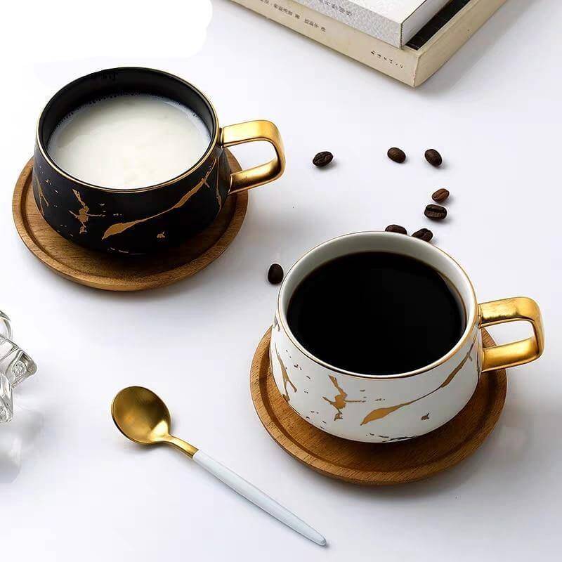 Elegant Nordic Marble Ceramic Coffee Mugs - MaviGadget