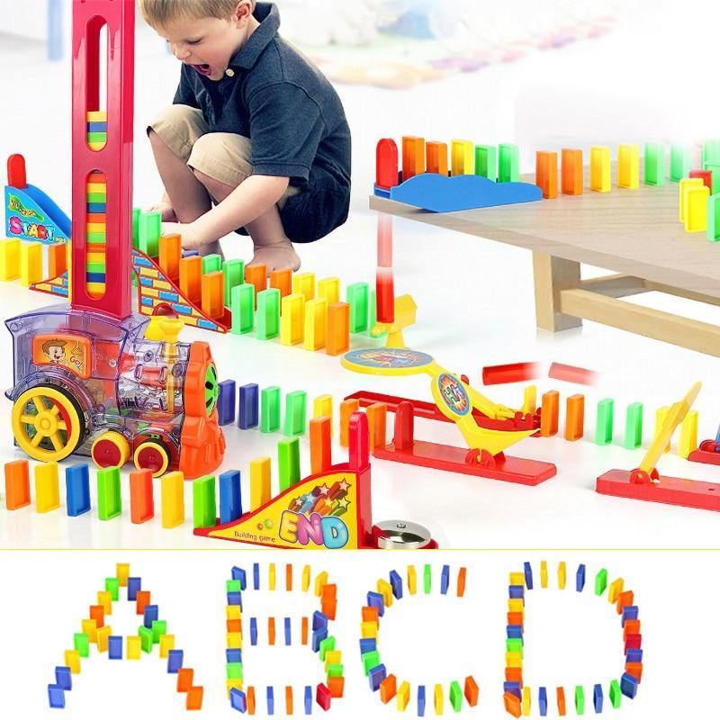 Train Domino Maker Toy Set - MaviGadget
