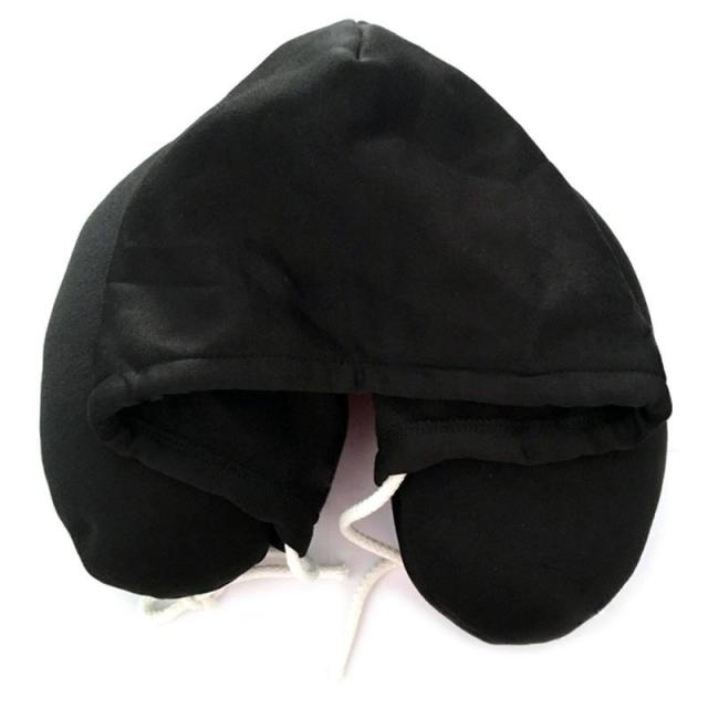 Black Hooded pillow