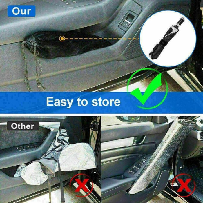 Car Front Window Sun Shield Protector Accessory - MaviGadget