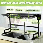 Stainless Steel Over-Sink Dish Rack Organizer - MaviGadget