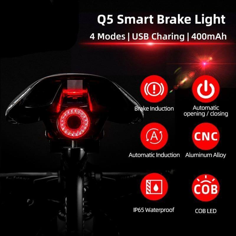 Bicycle Smart Auto Brake Sensing Light - MaviGadget