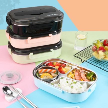 Stainless Steel Leak-Proof Lunch Box Container - MaviGadget