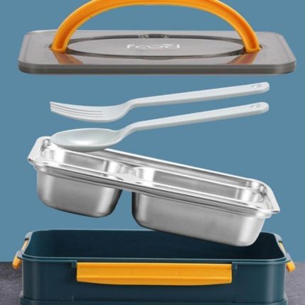 Stainless Steel Portable Lunch Box - MaviGadget