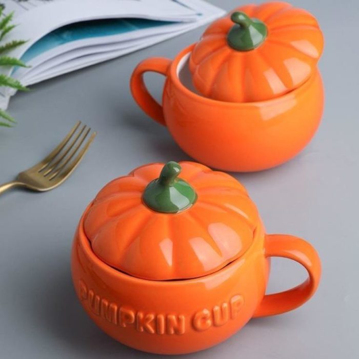 Creative Ceramic Pumpkin Mug Cup - MaviGadget