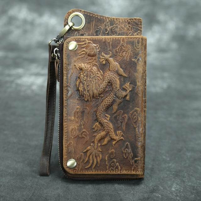 Genuine Leather Vintage Phone Wallet - MaviGadget