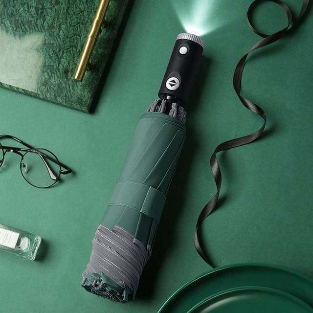 Automatic Reverse Led Light Foldable Umbrella - MaviGadget