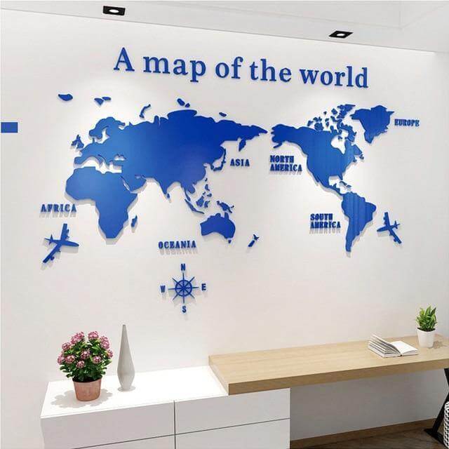 A Map Of the World Wall Art Decoration - MaviGadget