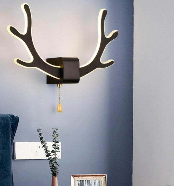 Creative Deer Antler Wall Lamp with Motion Sensor - MaviGadget