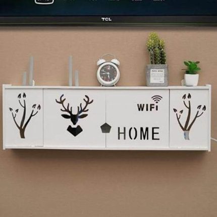 Wall-Mounted Cozy Home Wifi Router Storage Shelf - MaviGadget