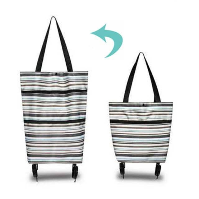 Folding Shopping Bag On Wheels - MaviGadget