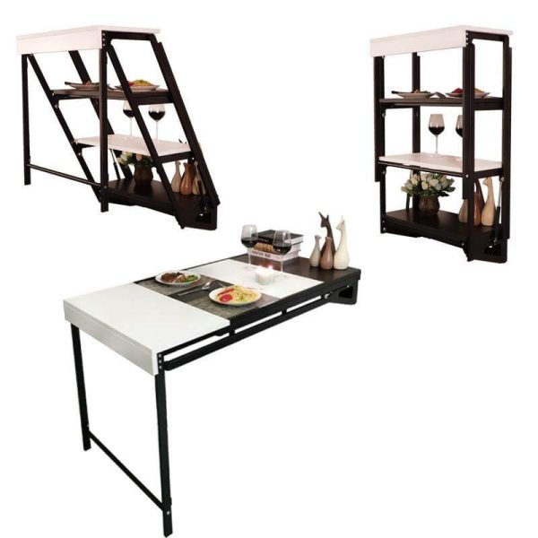 Foldable Multifunctional Wall-Mounted Shelf Table - MaviGadget