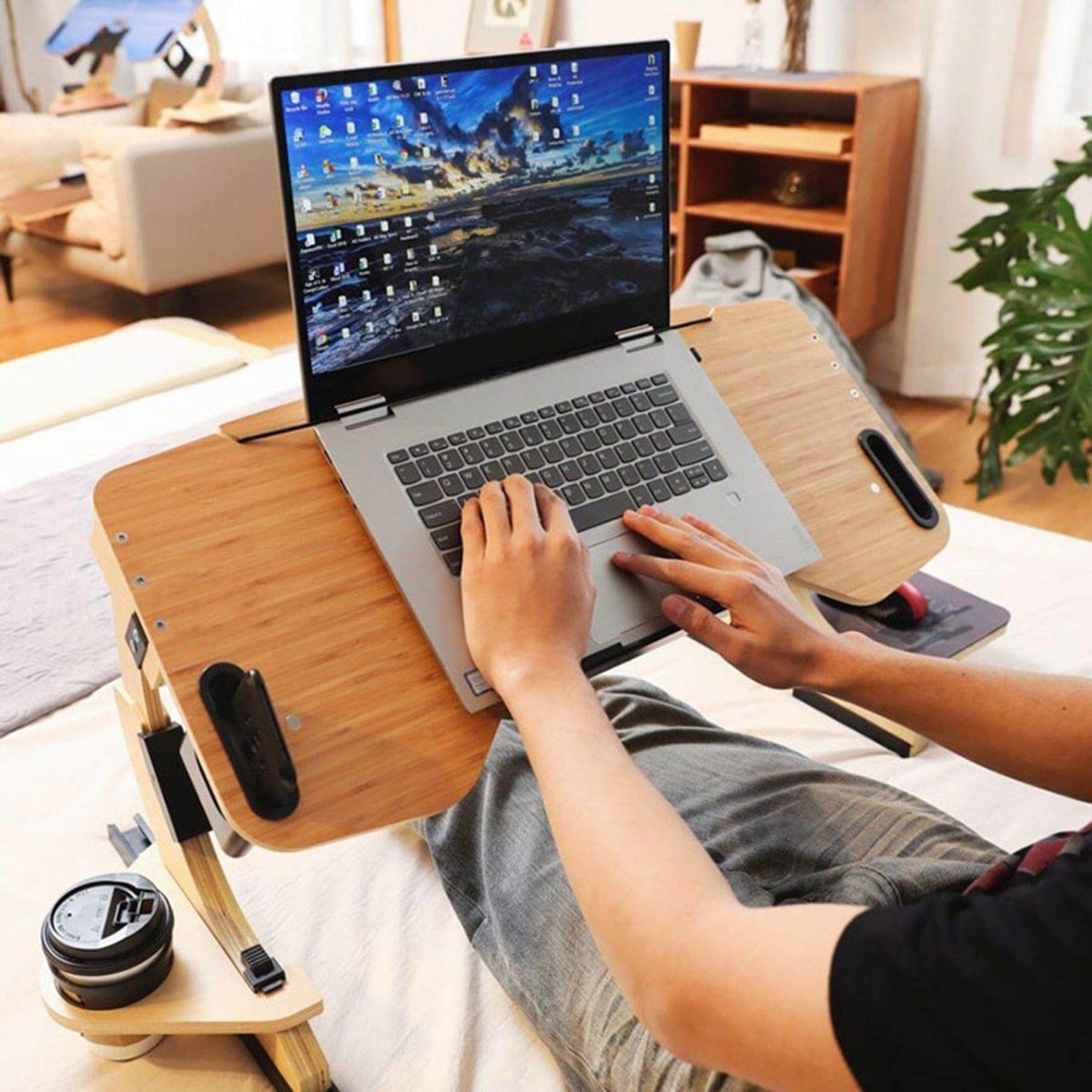 Adjustable Folding Laptop Bed Stand - MaviGadget