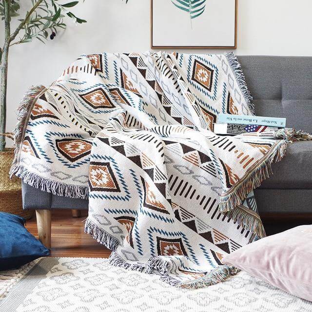 Boho StyleKnitted Blanket - MaviGadget
