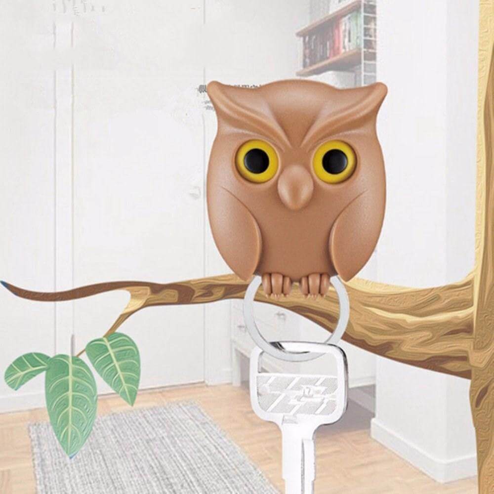 Cute Night Owl Magnetic Wall Key Holder - MaviGadget