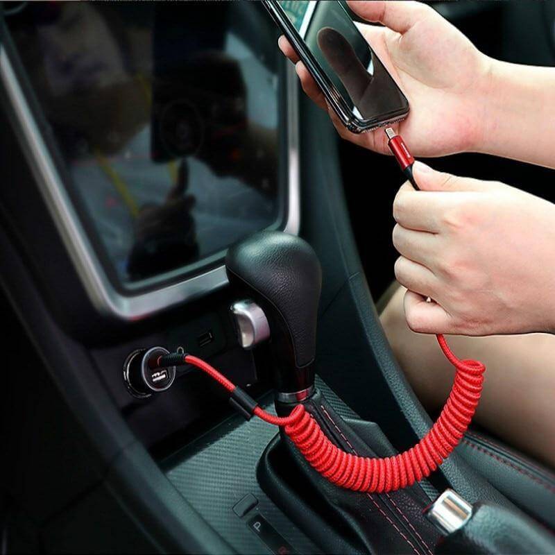Flexible Fast Charging Phone Car Charger Cable - MaviGadget