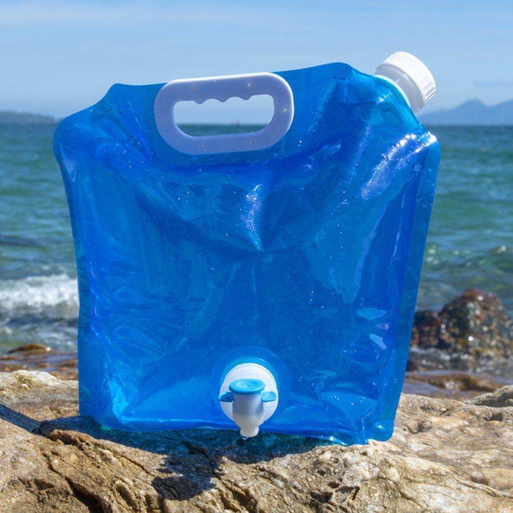 Foldable Outdoor Water Bag With Faucet - MaviGadget