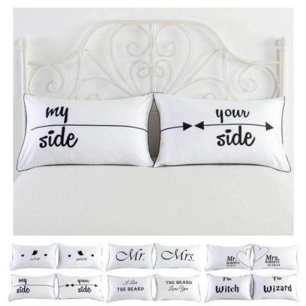 Couple Cute Bedding Pillow Cases - MaviGadget