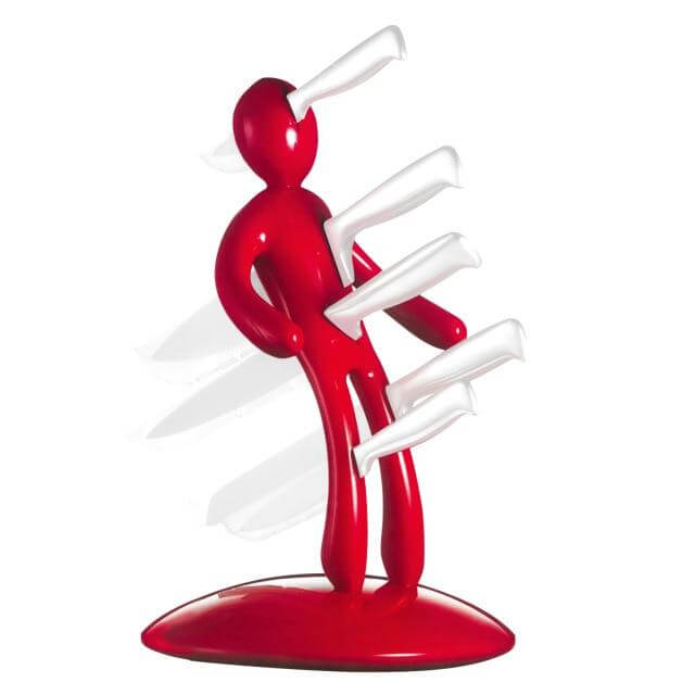 Man Kitchen Cutlery Knife Block Holder - MaviGadget