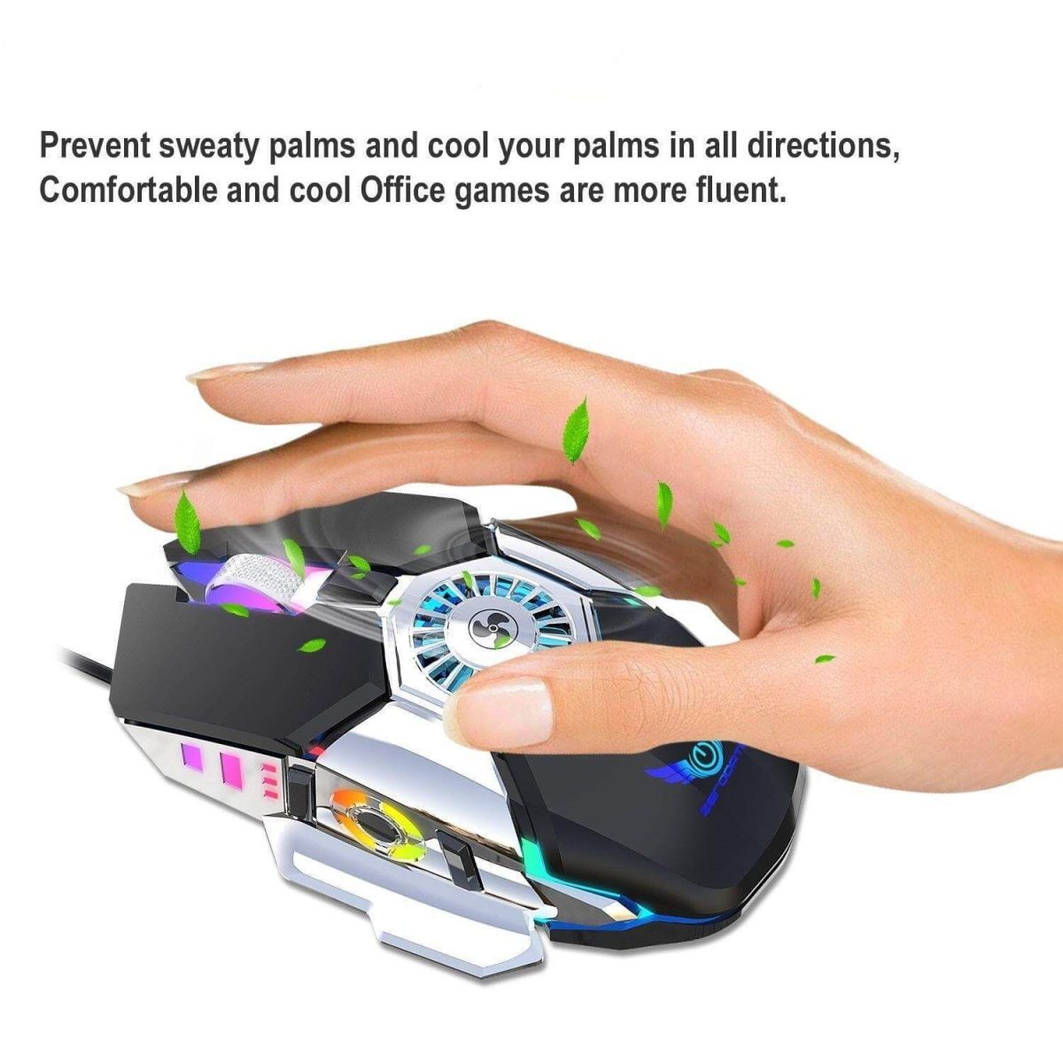Cooling USB Fan Gaming Mouse - MaviGadget