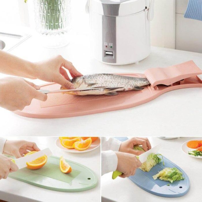 Creative Fish Cutting Board with Clip - MaviGadget