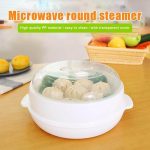 Microwave Round Steamer Heater Bowl with Lid - MaviGadget