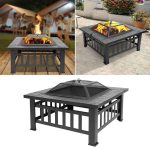 Portable Backyard Fire Pit Table - MaviGadget