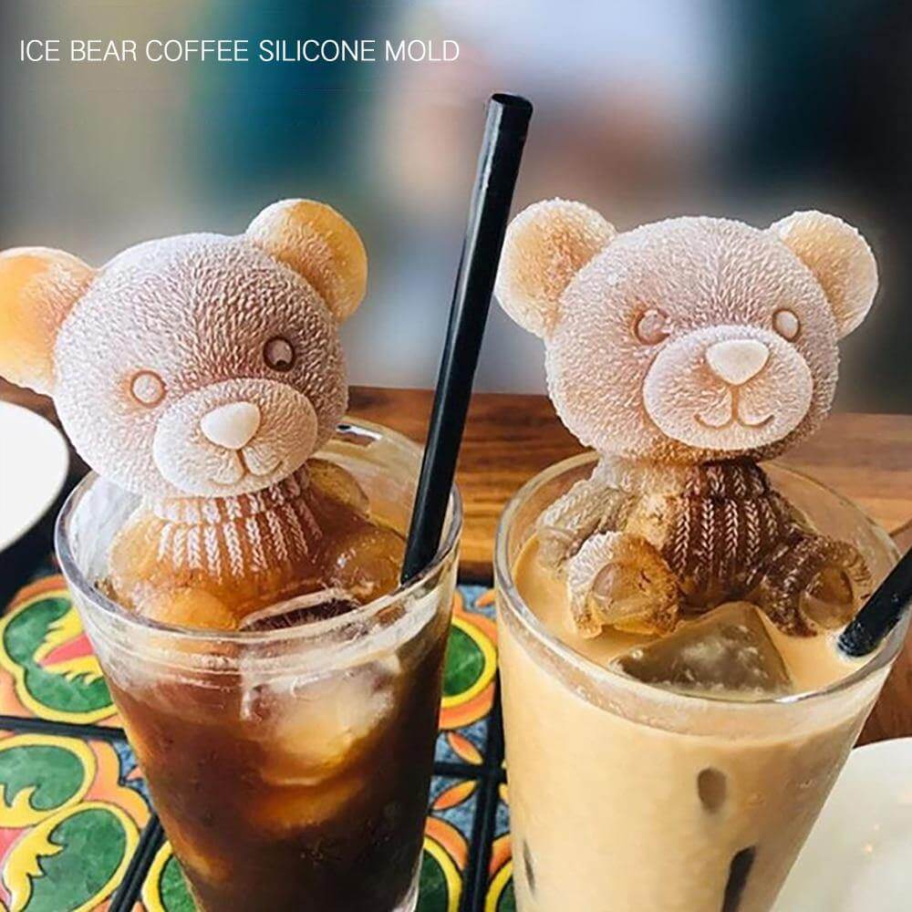 3D Bear Ice Cube Mold - MaviGadget