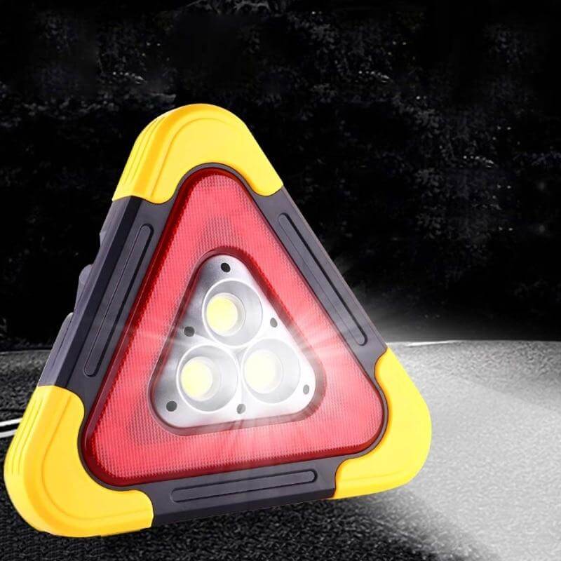 Safety Triangle Warning Sign Car LED Light - MaviGadget