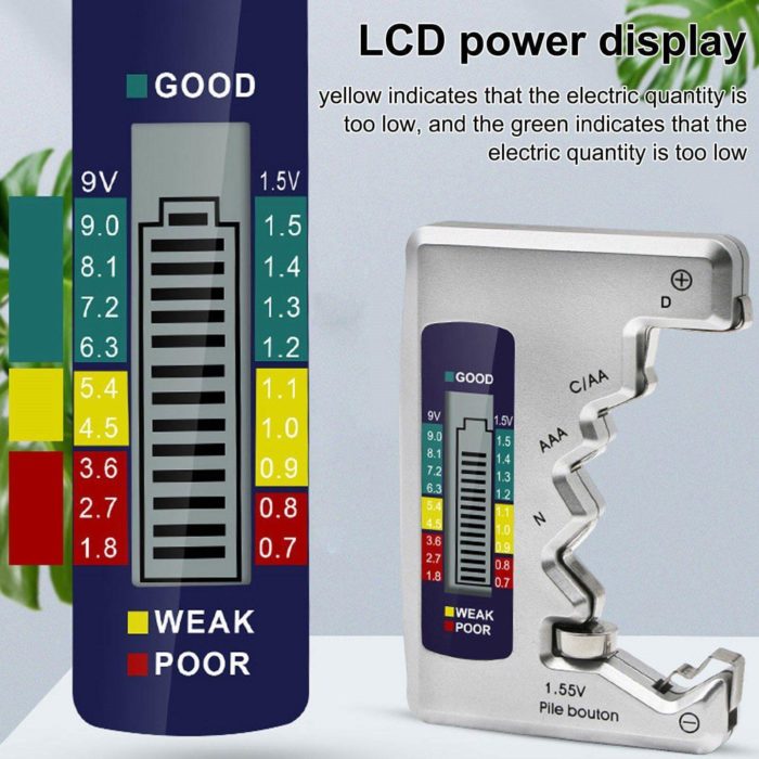 Universal LCD Display Battery Capacity Tester - MaviGadget