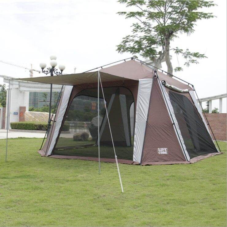 Anti-UV Oversize Silver Coating Camping Tent - MaviGadget