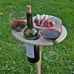 Outdoor Foldable Wood Wine Table - MaviGadget