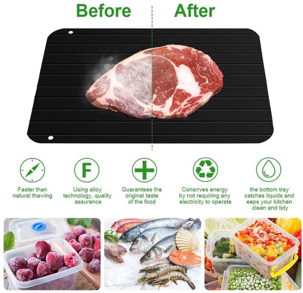 Defrosting Meat Tray without Electricity - MaviGadget