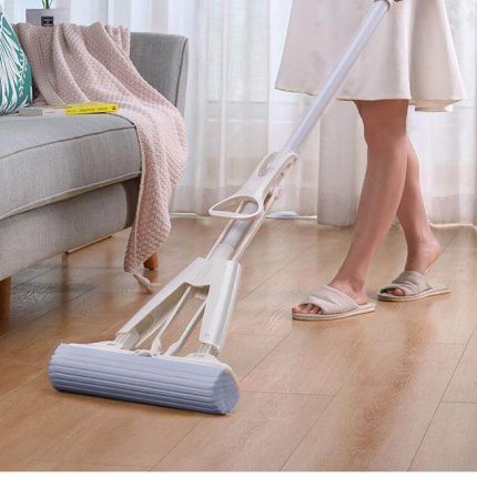 Double-Fold Automatic Easy Squeeze Mop - MaviGadget
