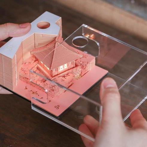Creative 3D Ancient Architectural Creative Paper - MaviGadget