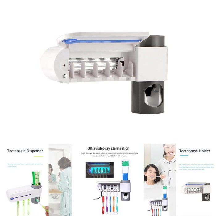 Wall-Mounted Toothbrush Disinfection Storage Organizer - MaviGadget