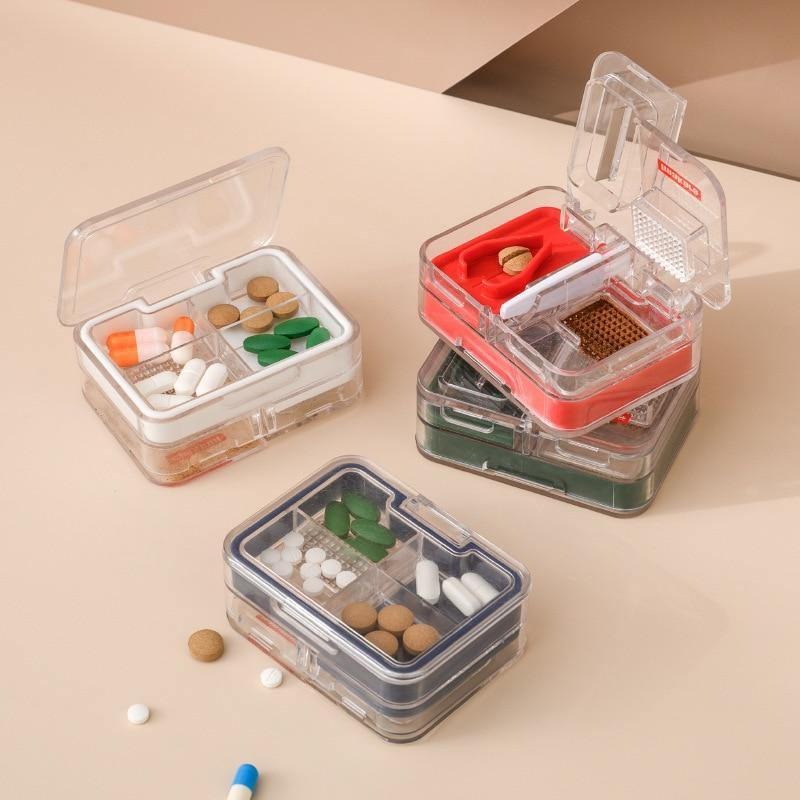 Portable Mini Pill Cutter Storage Box - MaviGadget