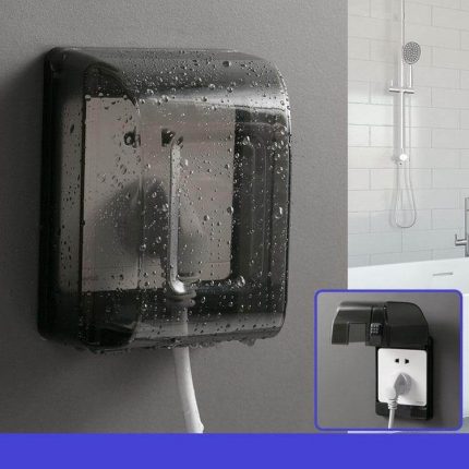 Bathroom Waterproof Large Transparent Socket Protective Box - MaviGadget