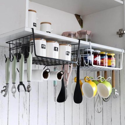 Easy Hang Kitchen Cabinet Storage Organizer Rack - MaviGadget