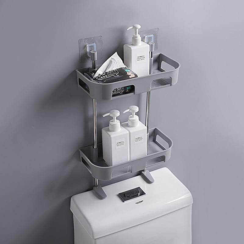 Multilayer Wall-mounted Bathroom Shelf Organizer Rack - MaviGadget