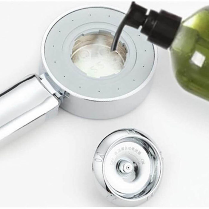 Double-Sided High Pressure Soap Dispensing Shower Head - MaviGadget