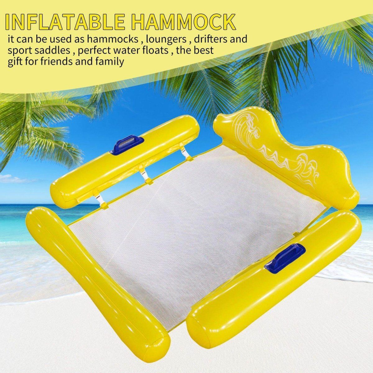 Inflatable Floating Water Lounger Hammock - MaviGadget