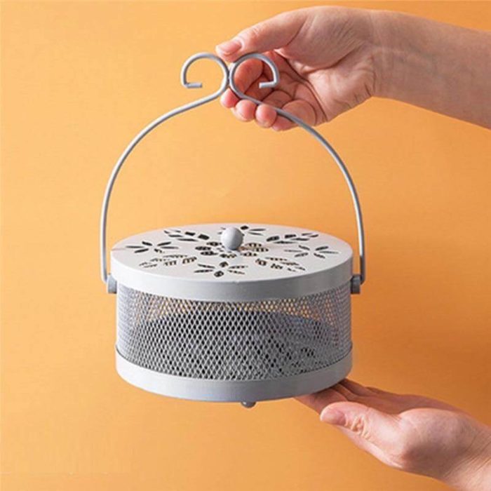 Iron Metal Hollow Decorative Mosquito Incense Box - MaviGadget